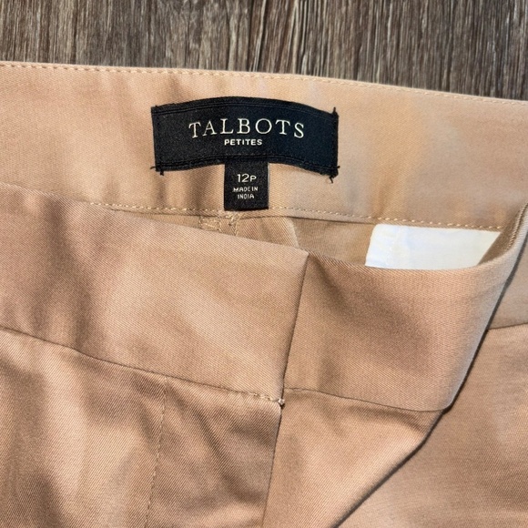 Talbots size 12 petite khaki crop pants - Picture 7 of 8